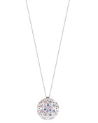 Damasco Large Necklace in 18kt White Gold and Sapphires