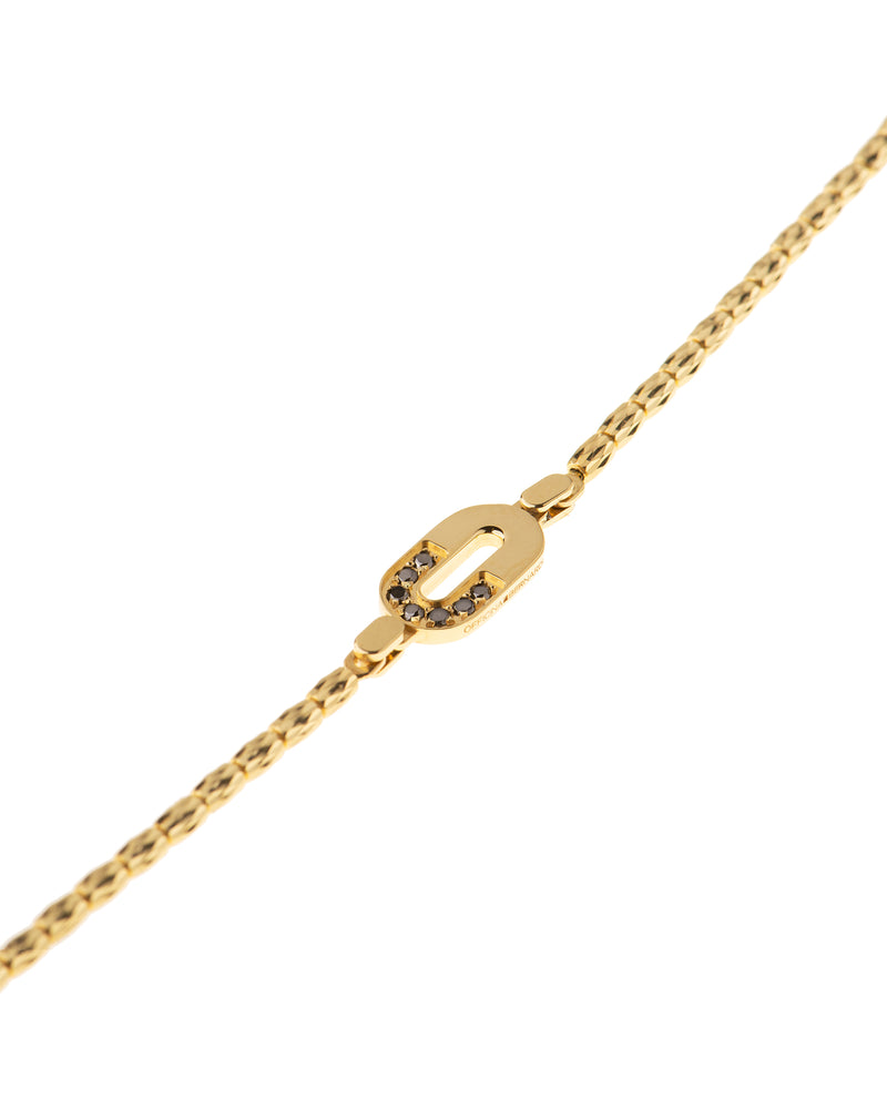 Dea Bracelet in 18kt Gold and Black Diamonds