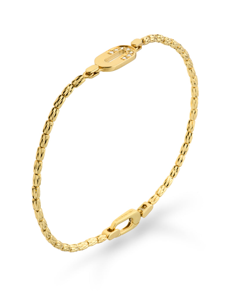 Dea Bracelet in 18kt Gold and Diamonds