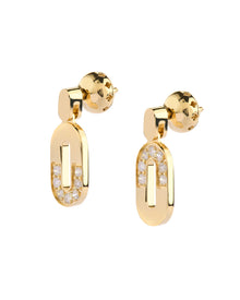 Goddess Earrings in 18kt Gold and Diamonds