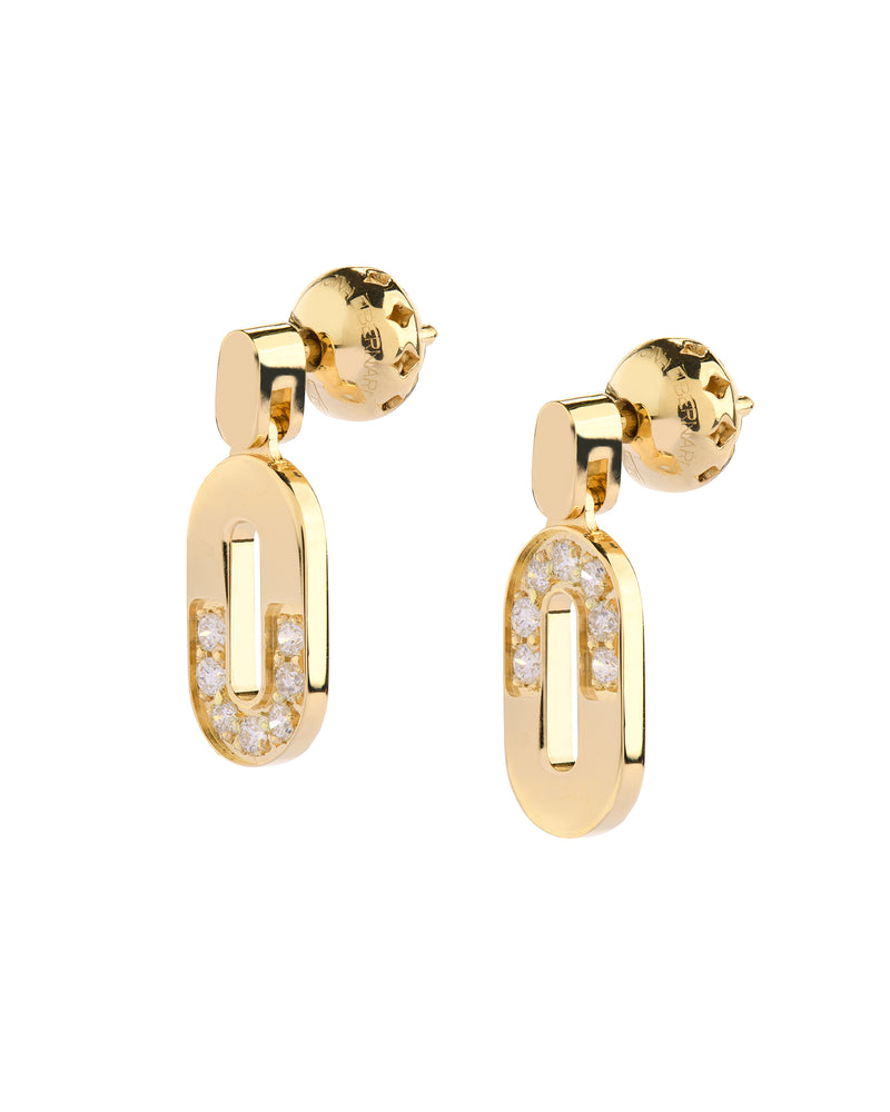 Goddess Earrings in 18kt Gold and Diamonds