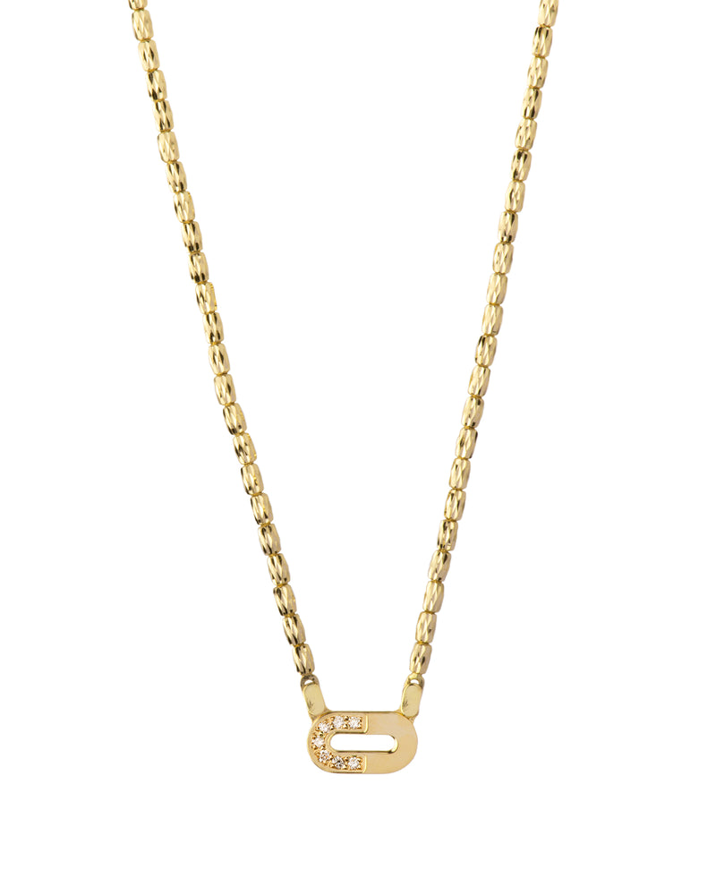 Goddess Necklace in 18kt Gold and Diamonds