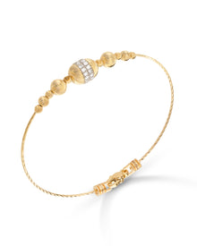Empire Bangle Bracelet in 18kt Gold and Diamonds