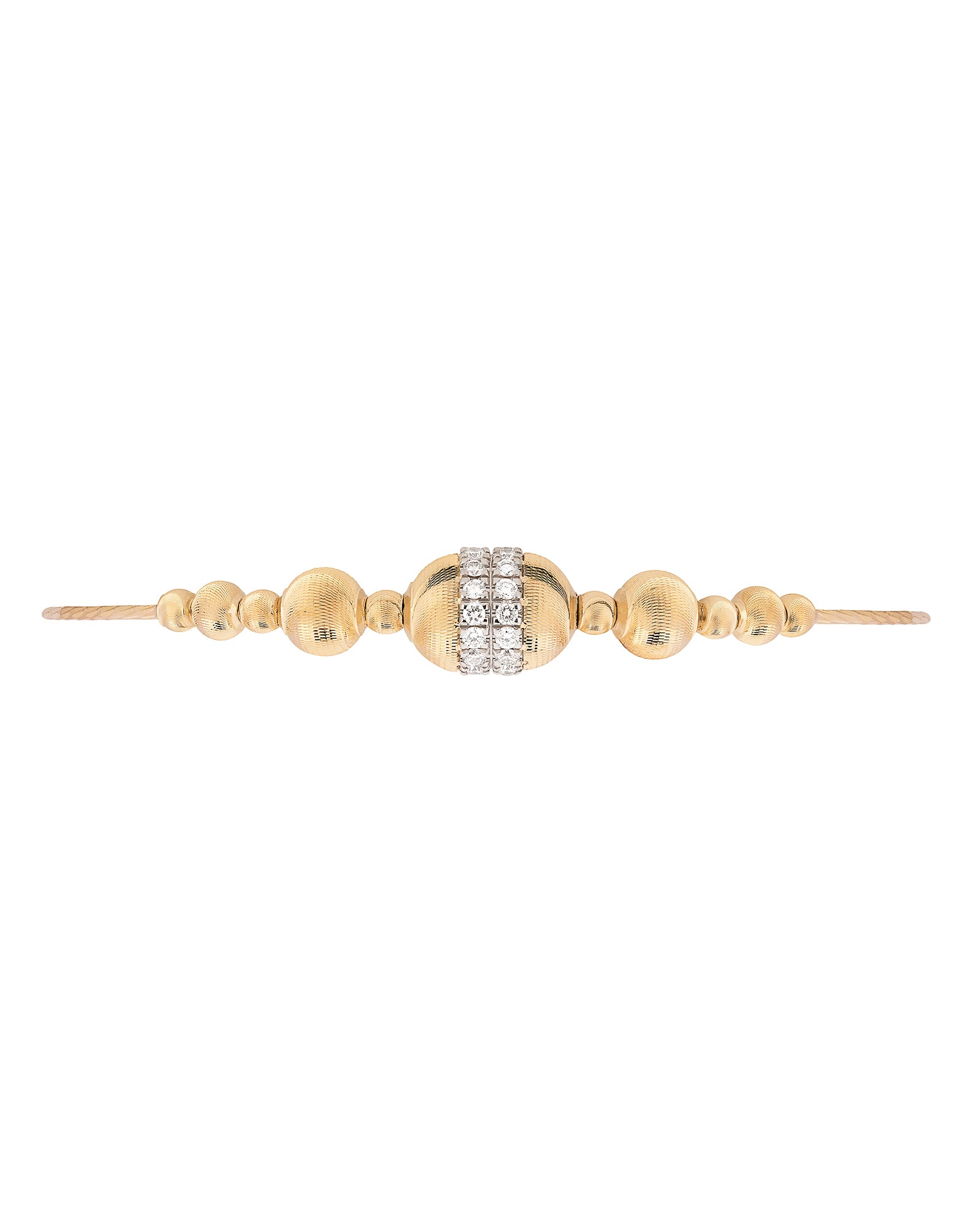 Empire Bangle Bracelet in 18kt Gold and Diamonds