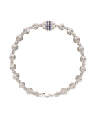 Empire Bracelet in 18kt White Gold and Sapphires