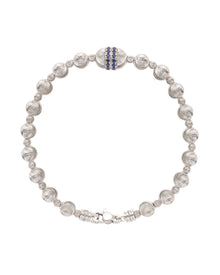 Empire Bracelet in 18kt White Gold and Sapphires