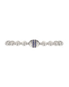 Empire Bracelet in 18kt White Gold and Sapphires