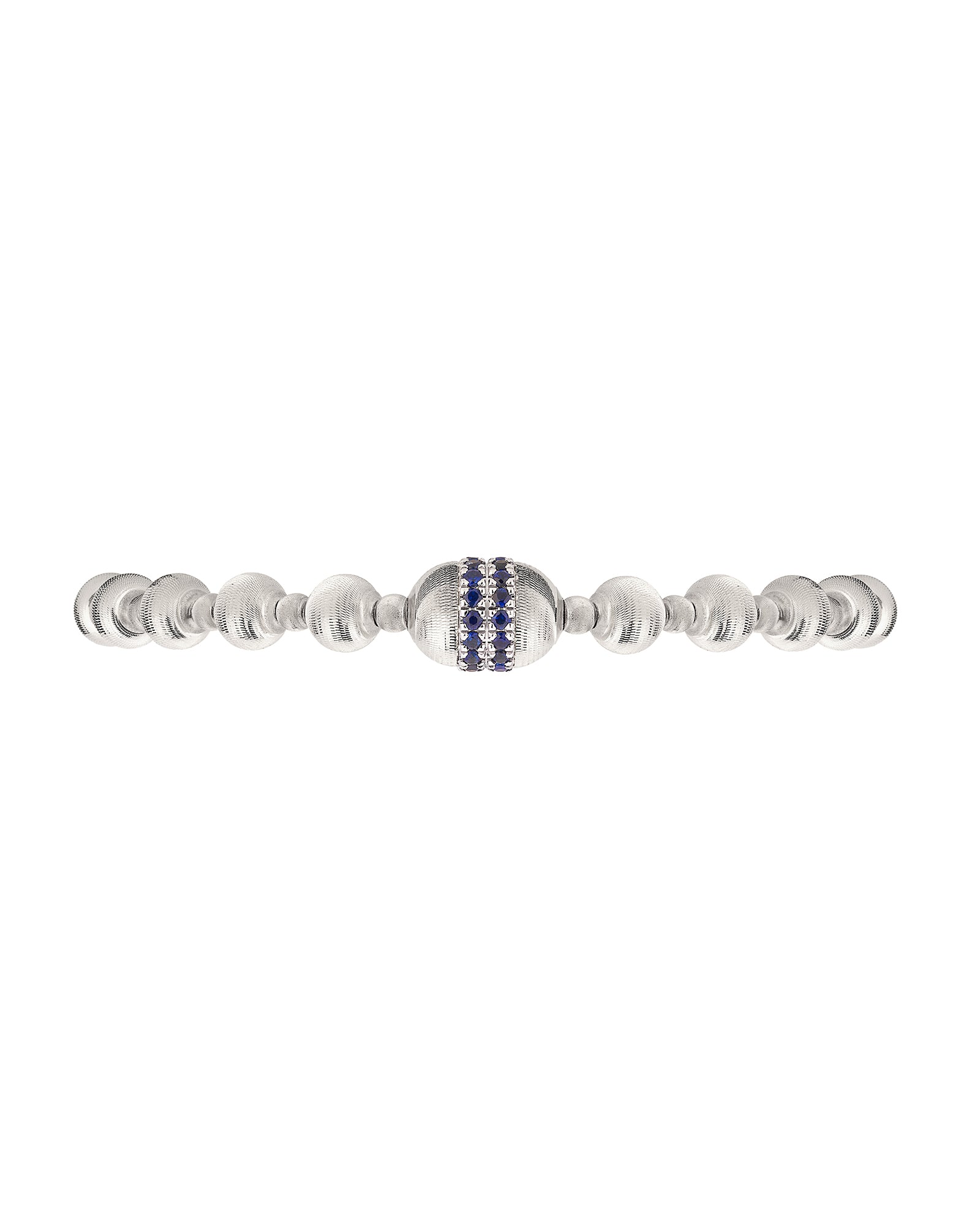 Empire Bracelet in 18kt White Gold and Sapphires