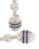 Empire Earrings in 18kt White Gold and Sapphires