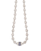 Empire Necklace in 18kt White Gold and Sapphires