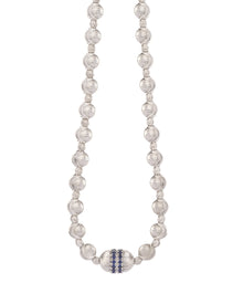 Empire Necklace in 18kt White Gold and Sapphires