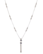 Empire Collana Tassel in Oro Bianco 18kt e Zaffiri