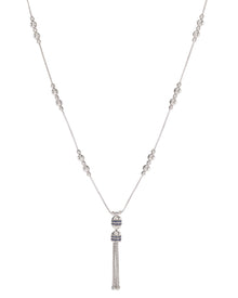 Empire Collana Tassel in Oro Bianco 18kt e Zaffiri
