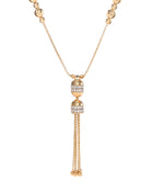 Empire Tassel Necklace in 18kt Gold and Diamonds