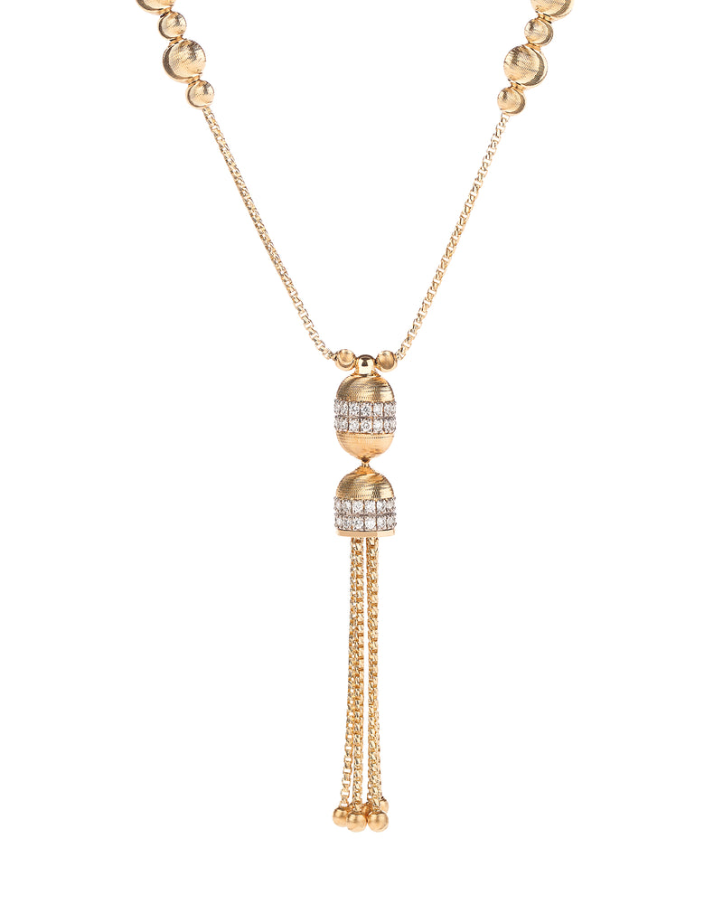 Empire Collana Tassel in Oro 18kt e Diamanti