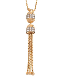 Empire Tassel Necklace in 18kt Gold and Diamonds