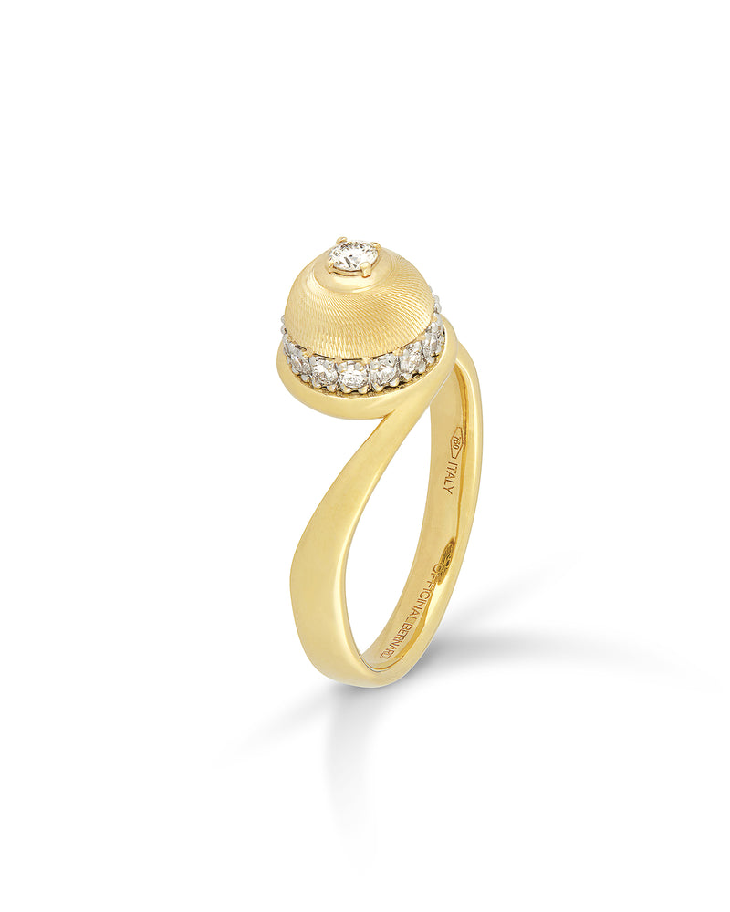 Empire Anello in Oro 18kt e Diamanti