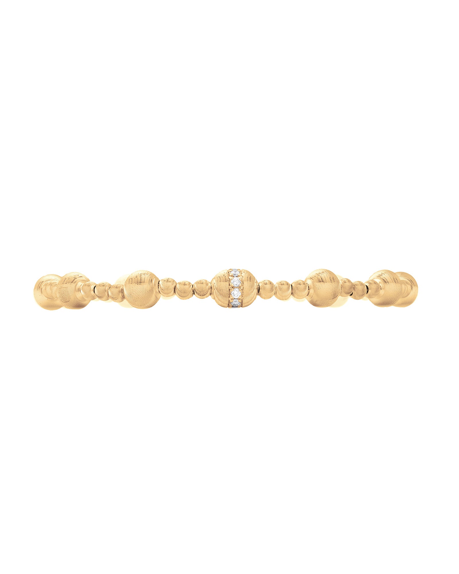 Empire S 18kt Yellow Gold and White Diamond Bracelet