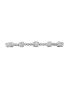 Empire S 18kt White Gold Bracelet with White Diamonds