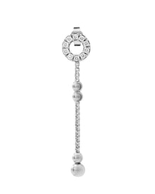 Empire S 18kt White Gold Drop Earrings with White Diamonds