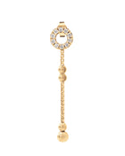 Empire S 18kt Yellow Gold and White Diamond Drop Earrings