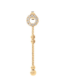 Empire S 18kt Yellow Gold and White Diamond Drop Earrings