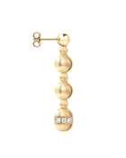 Empire S Orecchini in Oro Giallo 18kt e Diamanti Bianchi