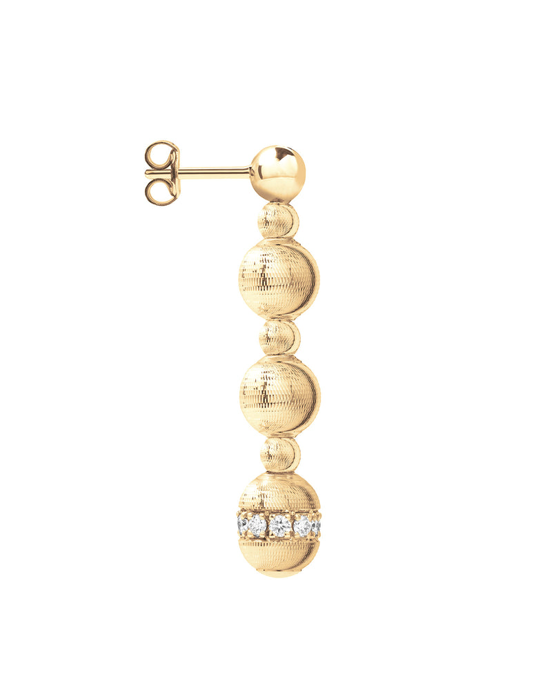 Empire Earrings in 18kt Gold and Diamonds