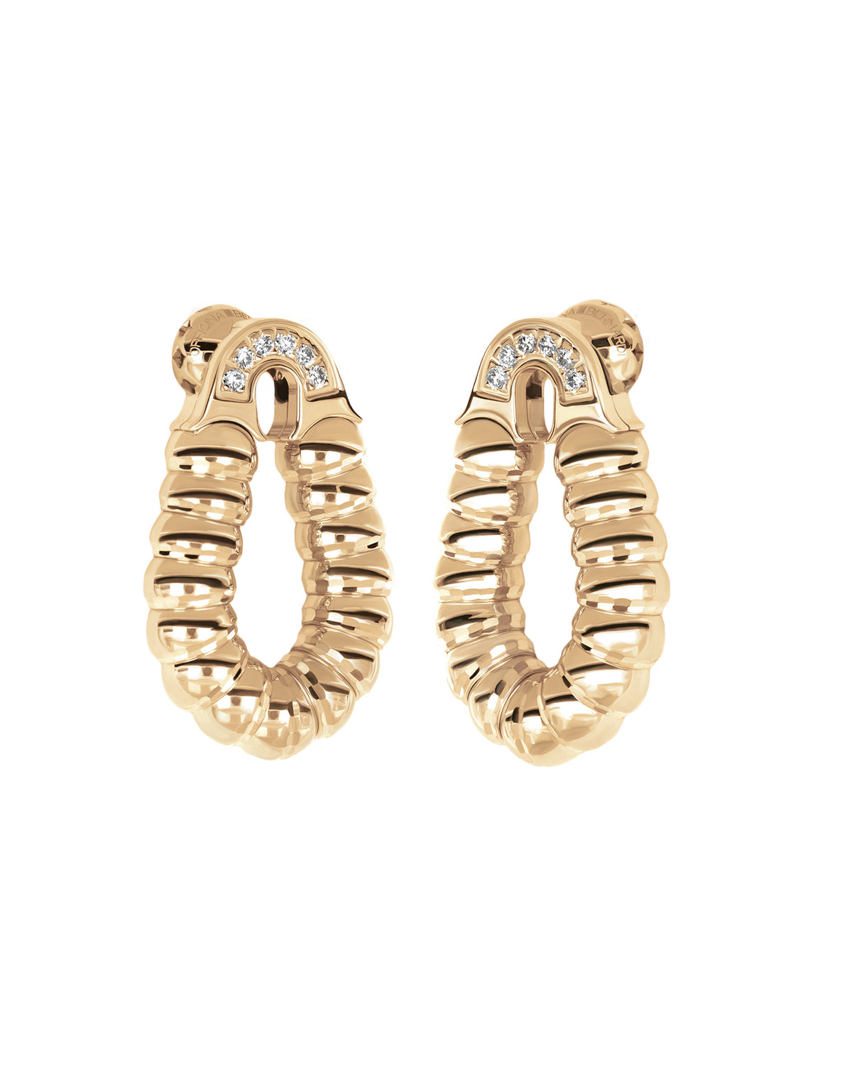 Enigma Aura Orecchini in Oro Giallo 18kt e Diamanti Bianchi