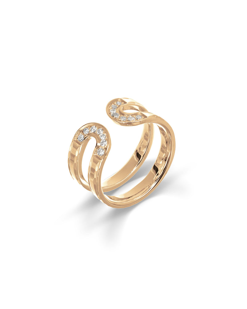 Enigma Ring in 18kt Rose Gold and Diamonds