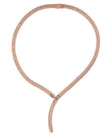 Enigma Y3 Necklace in 18kt Rose Gold and Diamonds