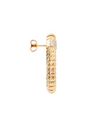 Enigma S Orecchini Drop in Oro Giallo 18kt e Diamanti Bianchi