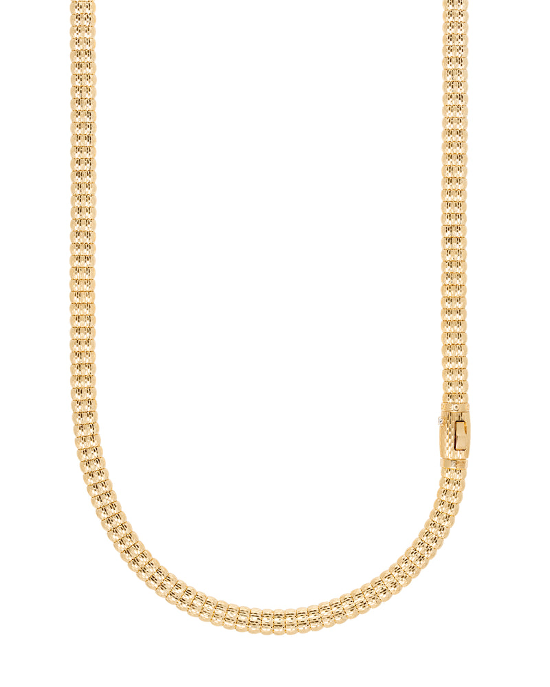 Enigma Necklace in 18kt White Gold and Emeralds