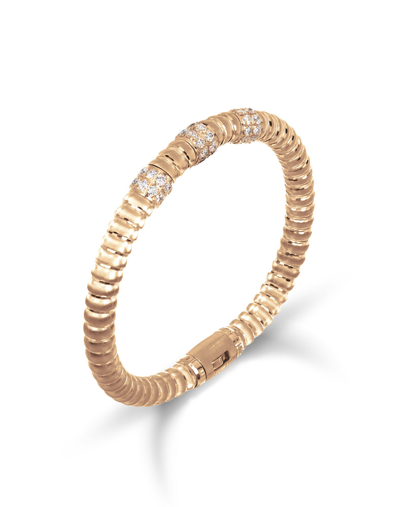 Enigma Bracelet in 18kt Rose Gold and Diamonds