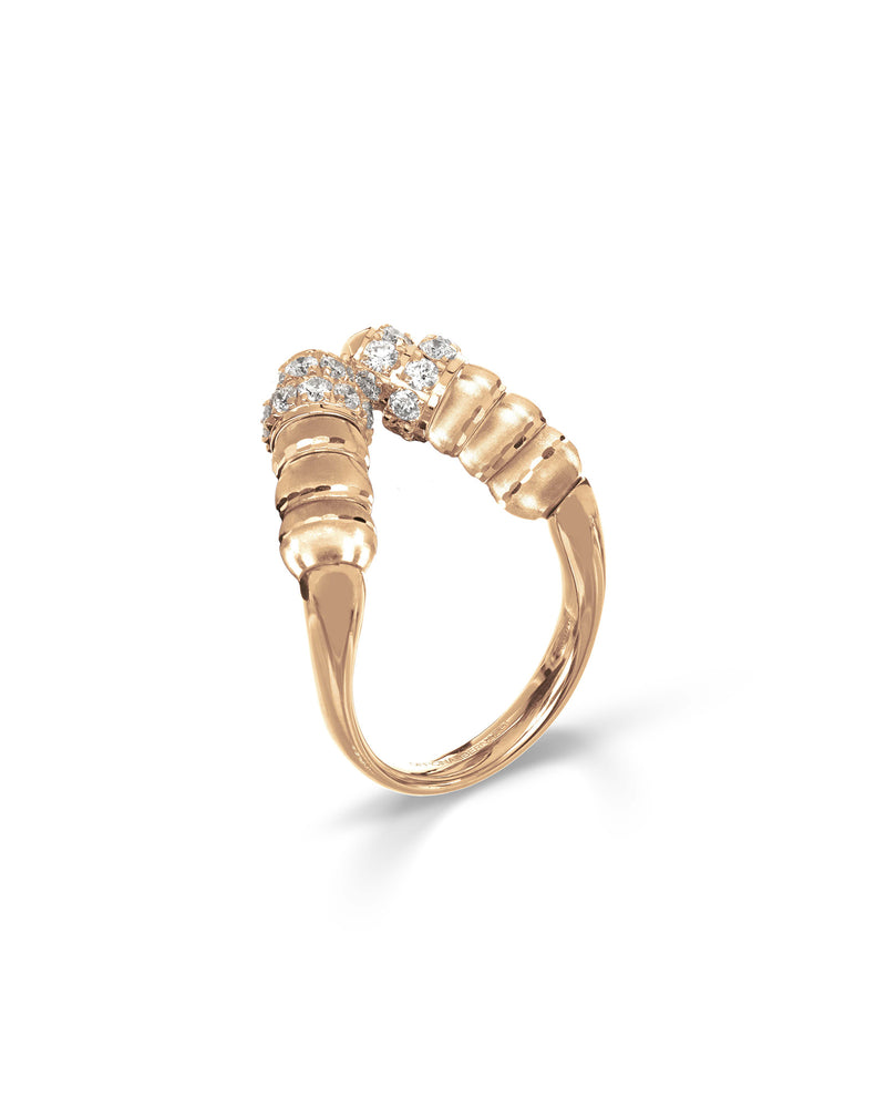 Enigma Ring in 18kt Rose Gold and Diamonds