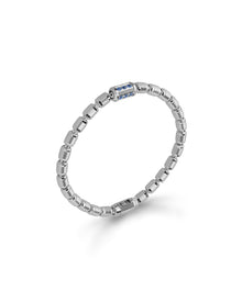 Lumen AC Bracelet in 18kt White Gold and Sapphires
