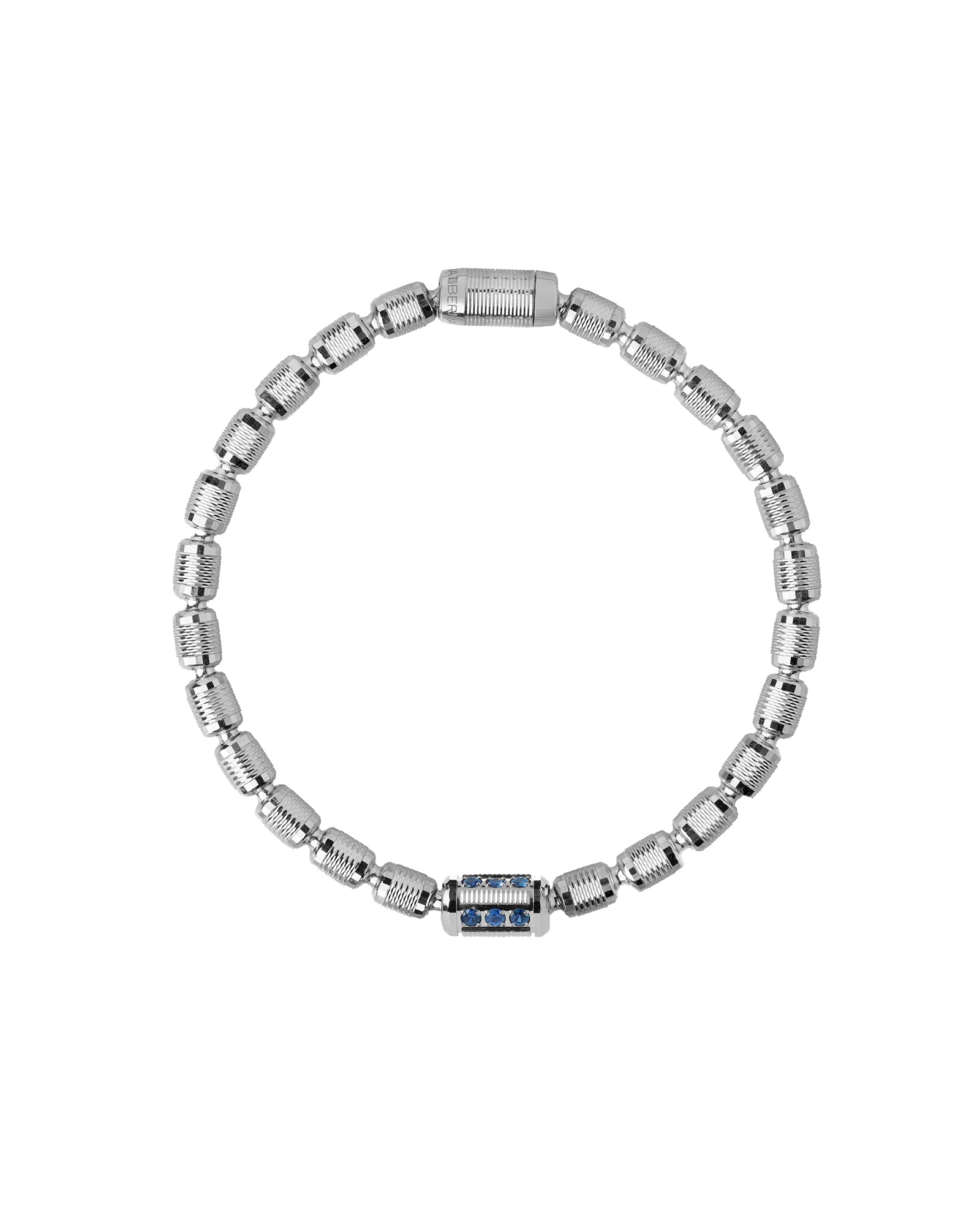 Lumen AC Bracelet in 18kt White Gold and Sapphires