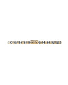 Lumen AC Bracelet in 18kt Gold and Gun Metal with Black Diamonds