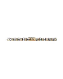 Lumen AC Bracelet in 18kt Gold and Gun Metal with Black Diamonds