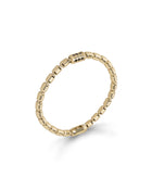 Lumen AC Bracelet in 18kt Gold and Black Diamonds