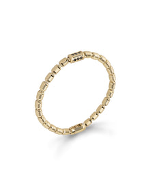 Lumen AC Bracelet in 18kt Gold and Black Diamonds