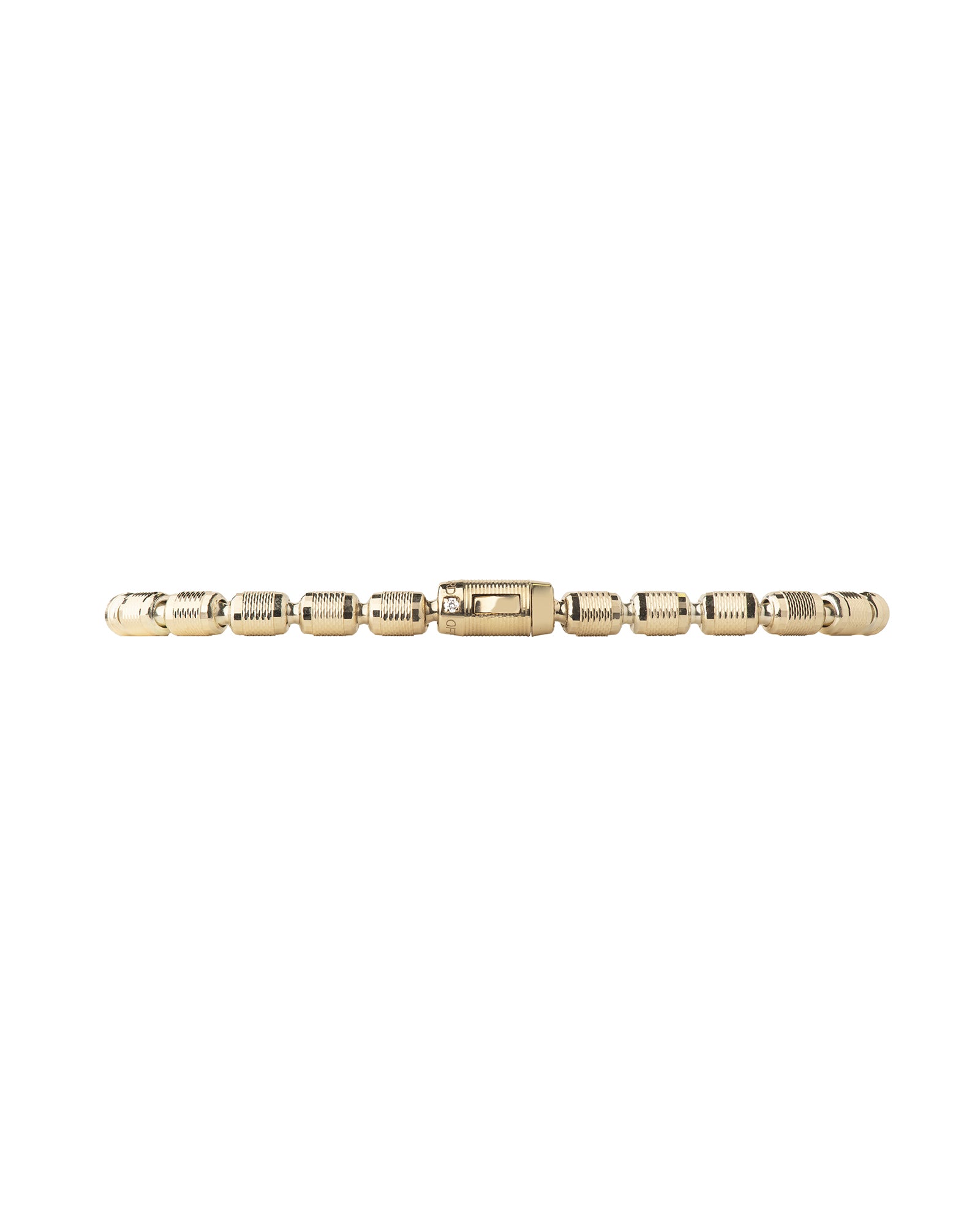 Lumen AC Bracelet in 18kt Gold and Black Diamonds