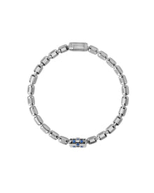 Lumen DC Bracelet in 18kt White Gold and Sapphires