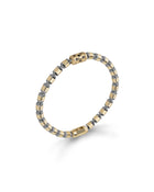 Lumen DC Bracelet in 18kt Gold and Gun Metal with Black Diamonds