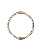 Lumen DC Bracelet in 18kt Gold and Gun Metal with Black Diamonds