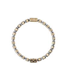 Lumen DC Bracelet in 18kt Gold and Gun Metal with Black Diamonds
