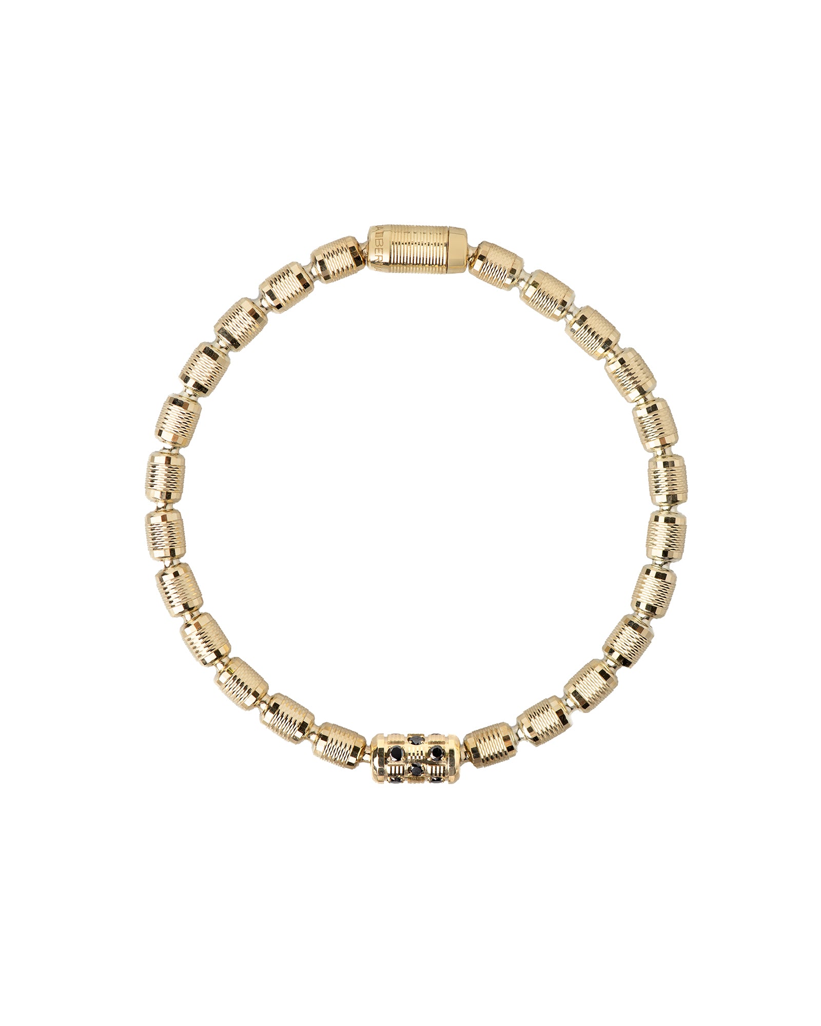 Lumen DC Bracelet in 18kt Gold and Black Diamonds