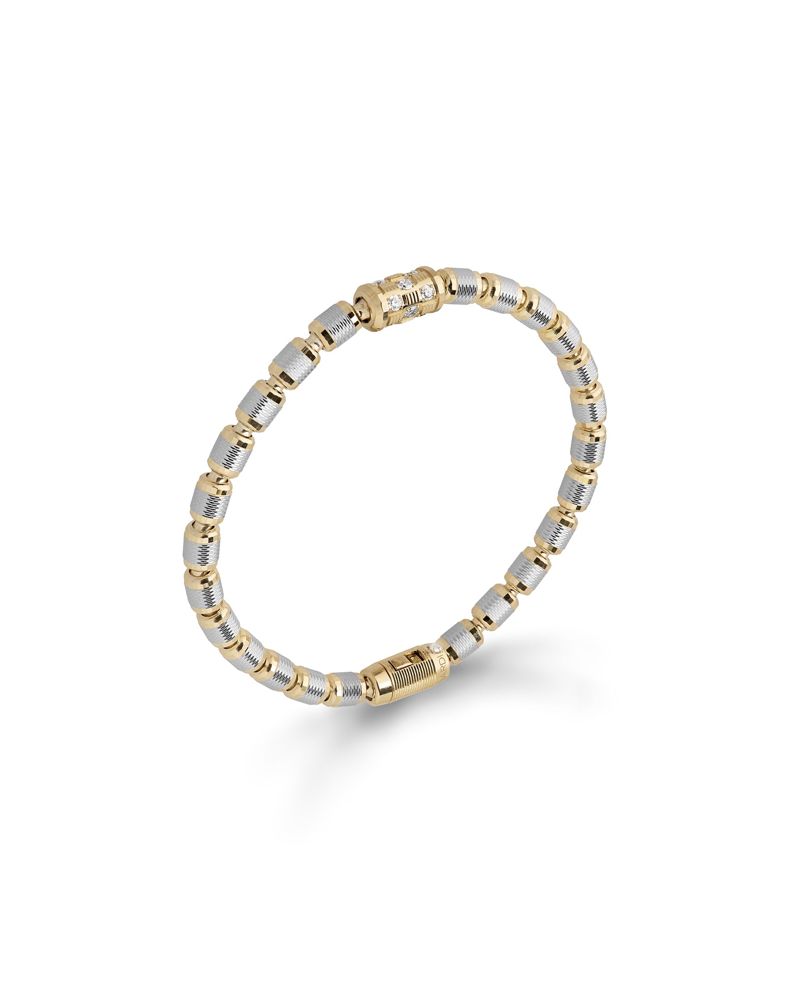 Lumen DC Bracelet in 18kt Yellow and White Gold with Diamonds