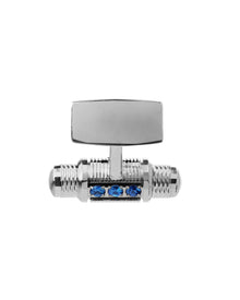 Lumen Cufflinks in 18kt White Gold and Sapphires