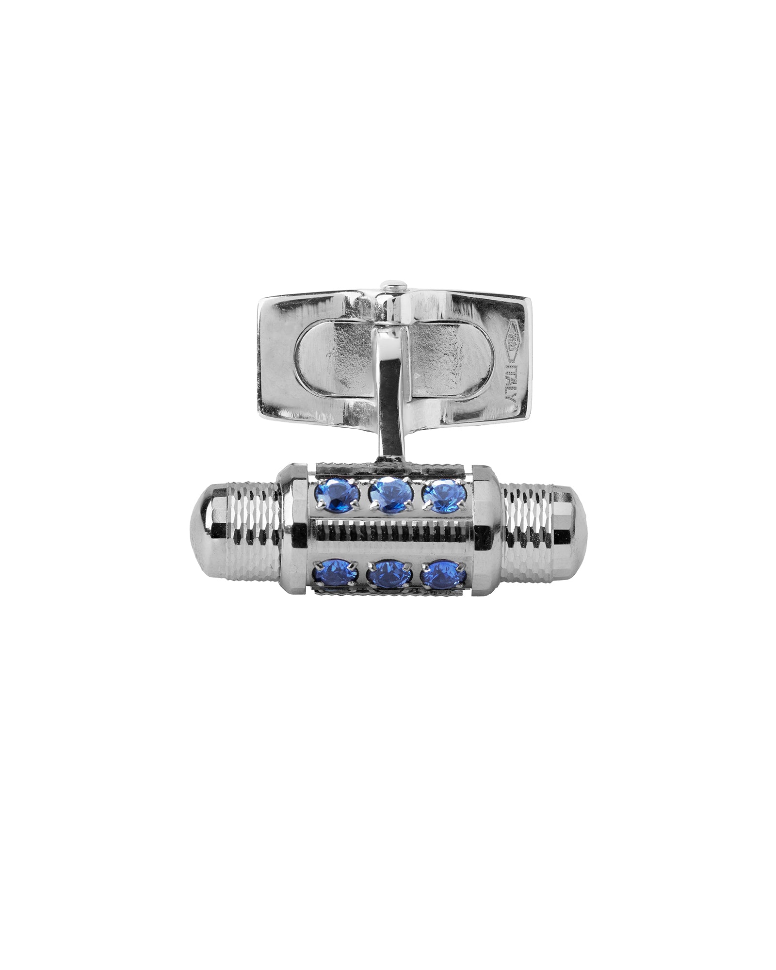 Lumen Cufflinks in 18kt White Gold and Sapphires